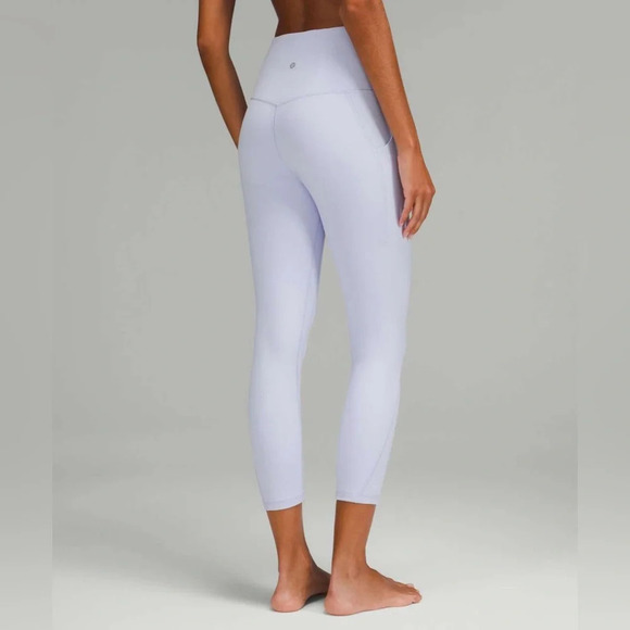 Lululemon 2022 Align High-Rise Crop 23" Pastel Blue - Picture 2 of 8